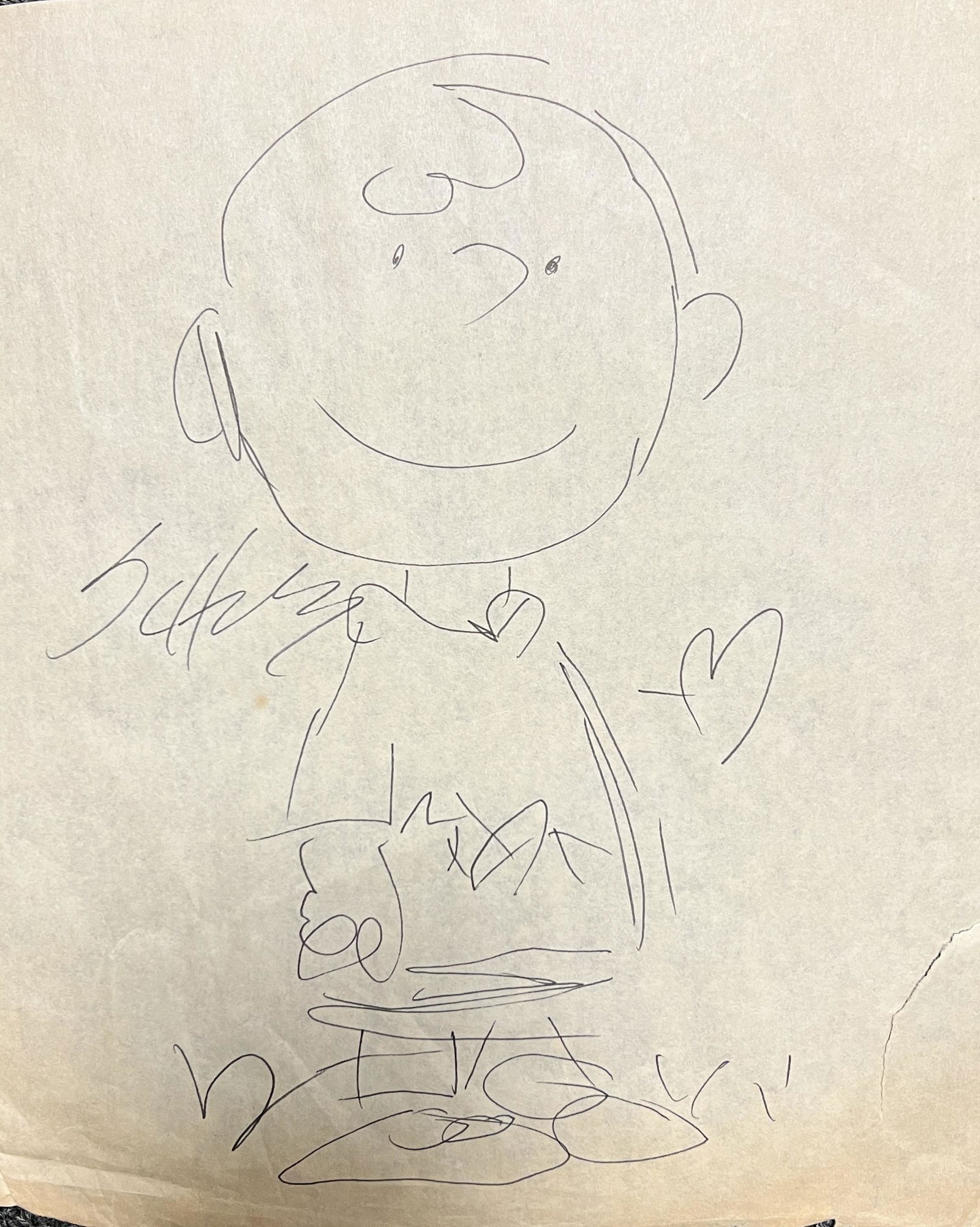 Charles Schulz Autographed Charlie Brown (1 of 1)