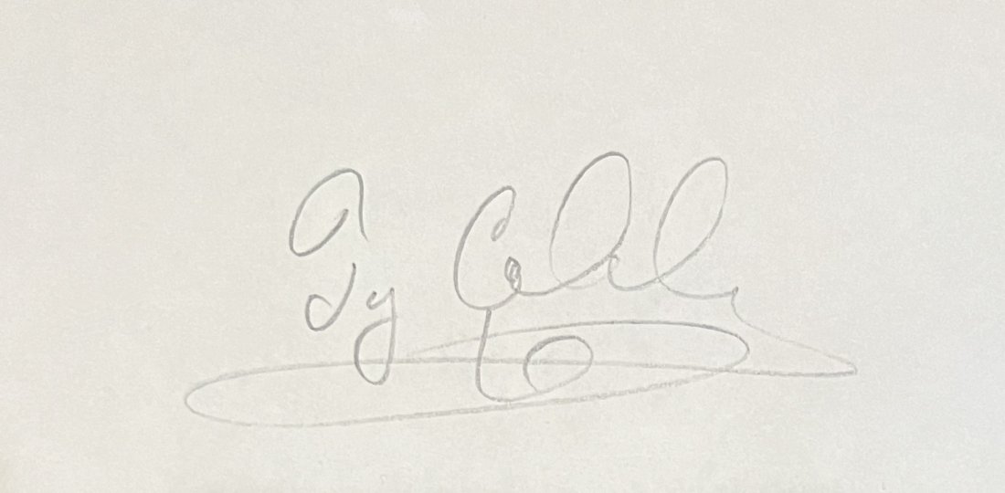 TY COBB AUTOGRAPHED CUT (1 of 1)