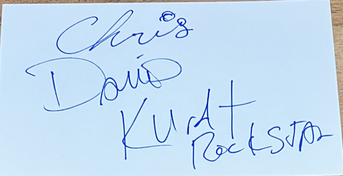 Nirvana Autographed Card All 3! (1 of 1)