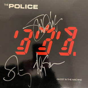 The Police Autographed Album Cover, signed by all: Displays are assembled AFTER payment is received, picture is a mock up of finished product. Displays are not framed, and can be framed for a cost. Framed items will state they are framed in the name o