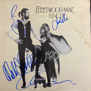 Fleetwood Mac Autographed Album Cover, signed by all: Displays are assembled AFTER payment is received, picture is a mock up of finished product. Displays are not framed, and can be framed for a cost. Framed items will state they are framed in the name o