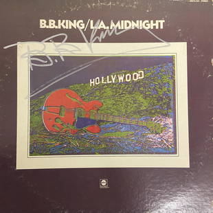 BB King Autographed Album Cover: Displays are assembled AFTER payment is received, picture is a mock up of finished product. Displays are not framed, and can be framed for a cost. Framed items will state they are framed in the name o