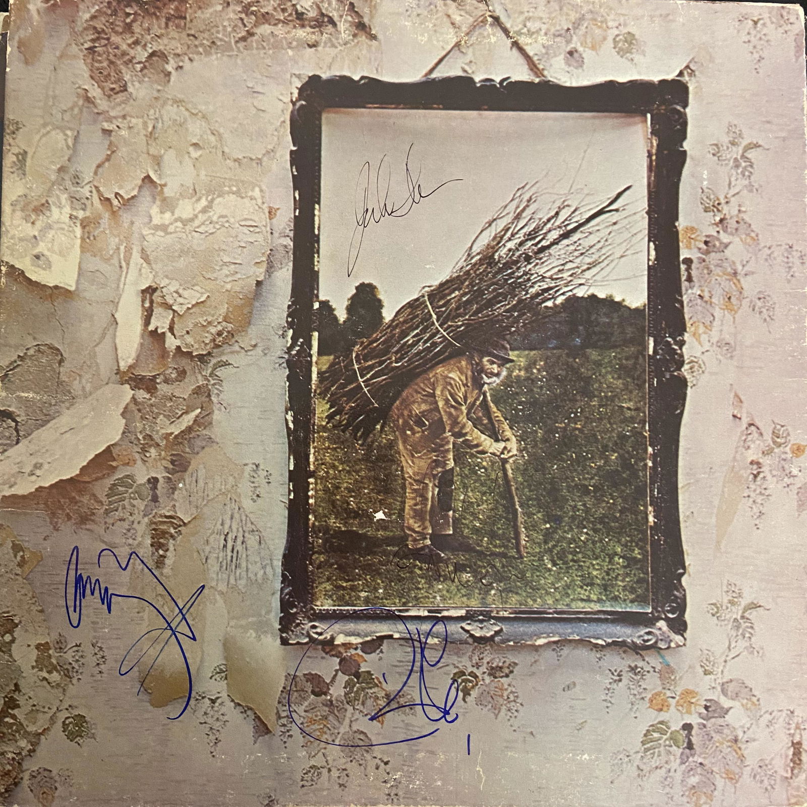 Led Zeppelin Autographed Album Cover Signed by all (1 of 1)