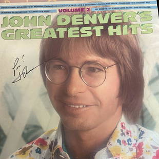 John Denver Autographed Album Cover: Displays are assembled AFTER payment is received, picture is a mock up of finished product. Displays are not framed, and can be framed for a cost. Framed items will state they are framed in the name