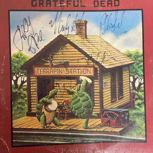 Grateful Dead Autographed Album Cover signed by all: Displays are assembled AFTER payment is received, picture is a mock up of finished product. Displays are not framed, and can be framed for a cost. Framed items will state they are framed in the name