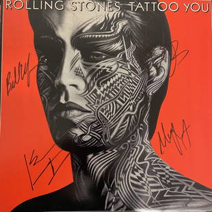 Rolling Stones Autographed Album Cover signed by all: Displays are assembled AFTER payment is received, picture is a mock up of finished product. Displays are not framed, and can be framed for a cost. Framed items will state they are framed in the name o