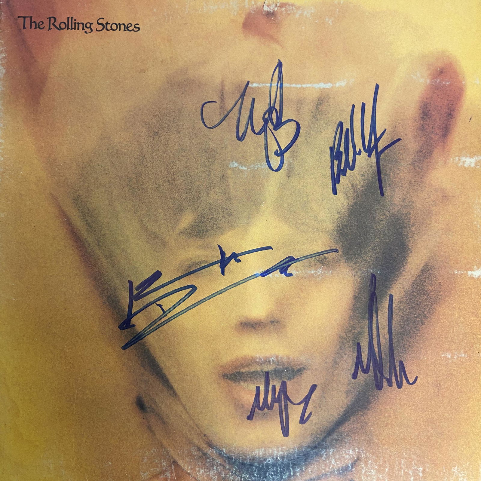Rolling Stones Autographed Album Cover signed by all (1 of 1)
