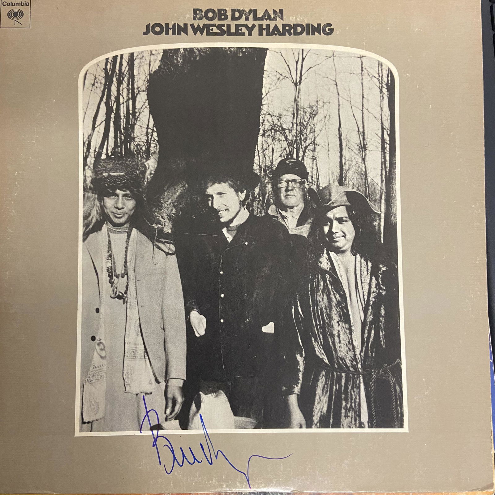 Bob Dylan Autographed Album Cover: Displays are assembled AFTER payment is received, picture is a mock up of finished product. Displays are not framed, and can be framed for a cost. Framed items will state they are framed in the name o