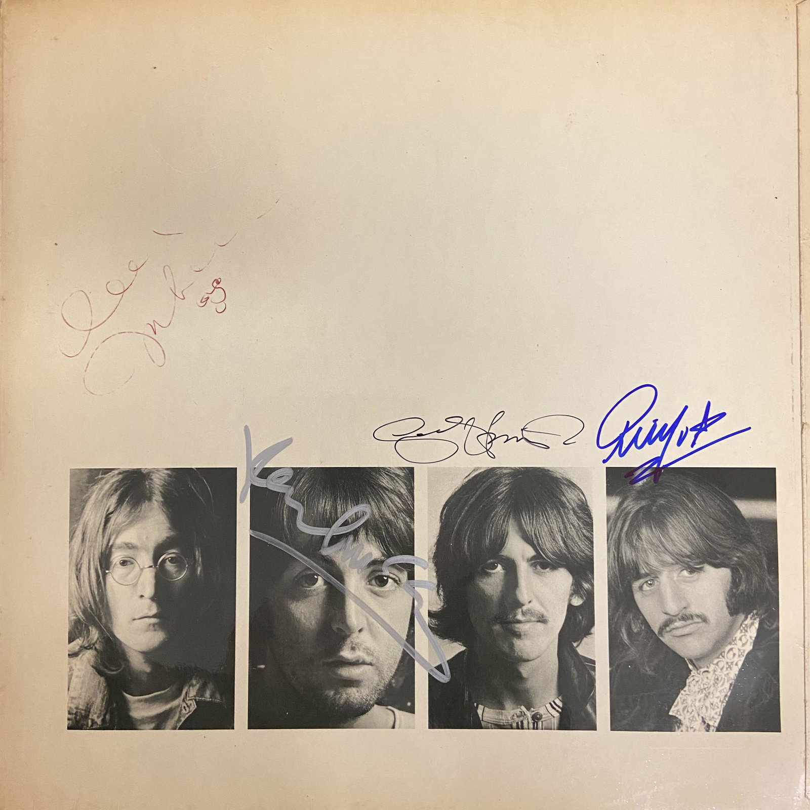 Beatles Autographed Album Cover signed by all: Displays are assembled AFTER payment is received, picture is a mock up of finished product. Displays are not framed, and can be framed for a cost. Framed items will state they are framed in the name o
