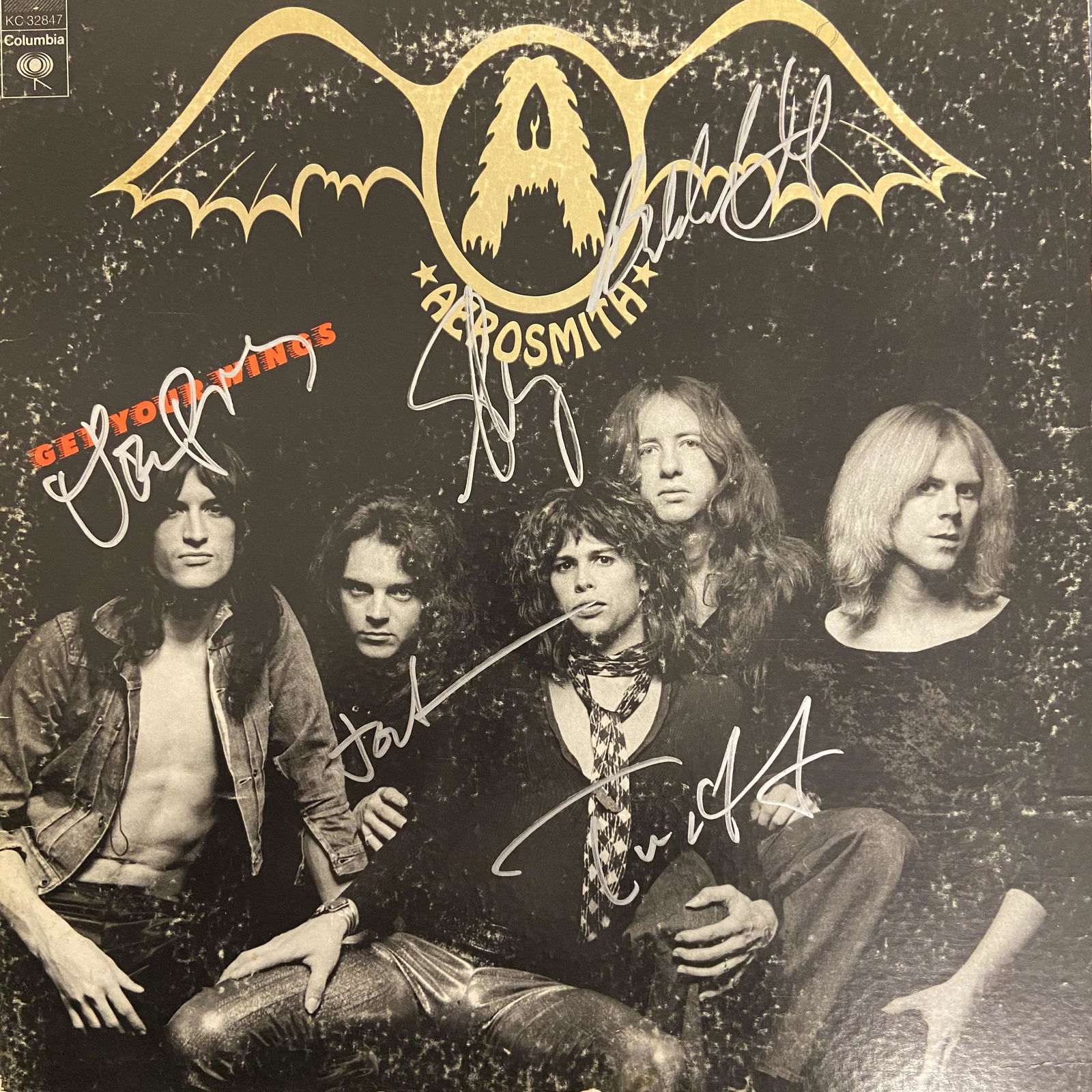 Aerosmith Autographed Album Cover signed by all (1 of 1)