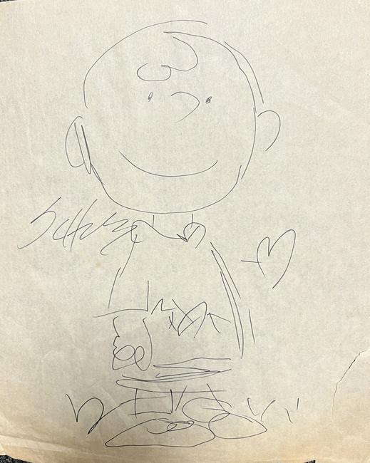 Charles Schulz Signed Sketch (1 of 1)