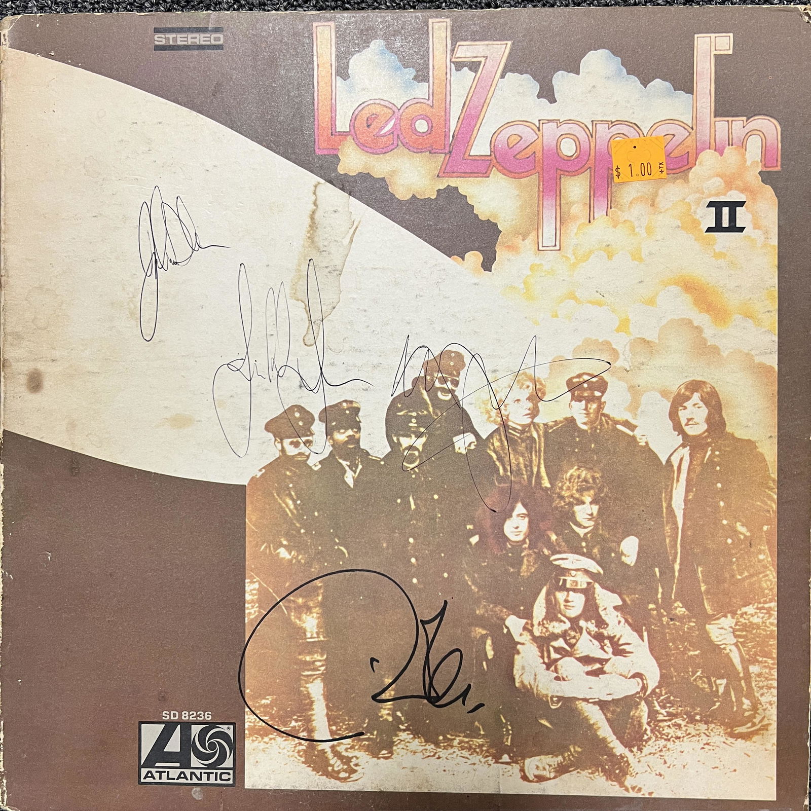 Led Zeppelin Autographed Album All 4 BONHAM (1 of 1)