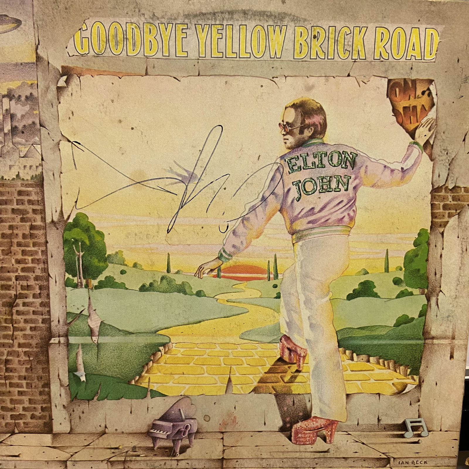 Elton John Autographed Album Cover (1 of 1)