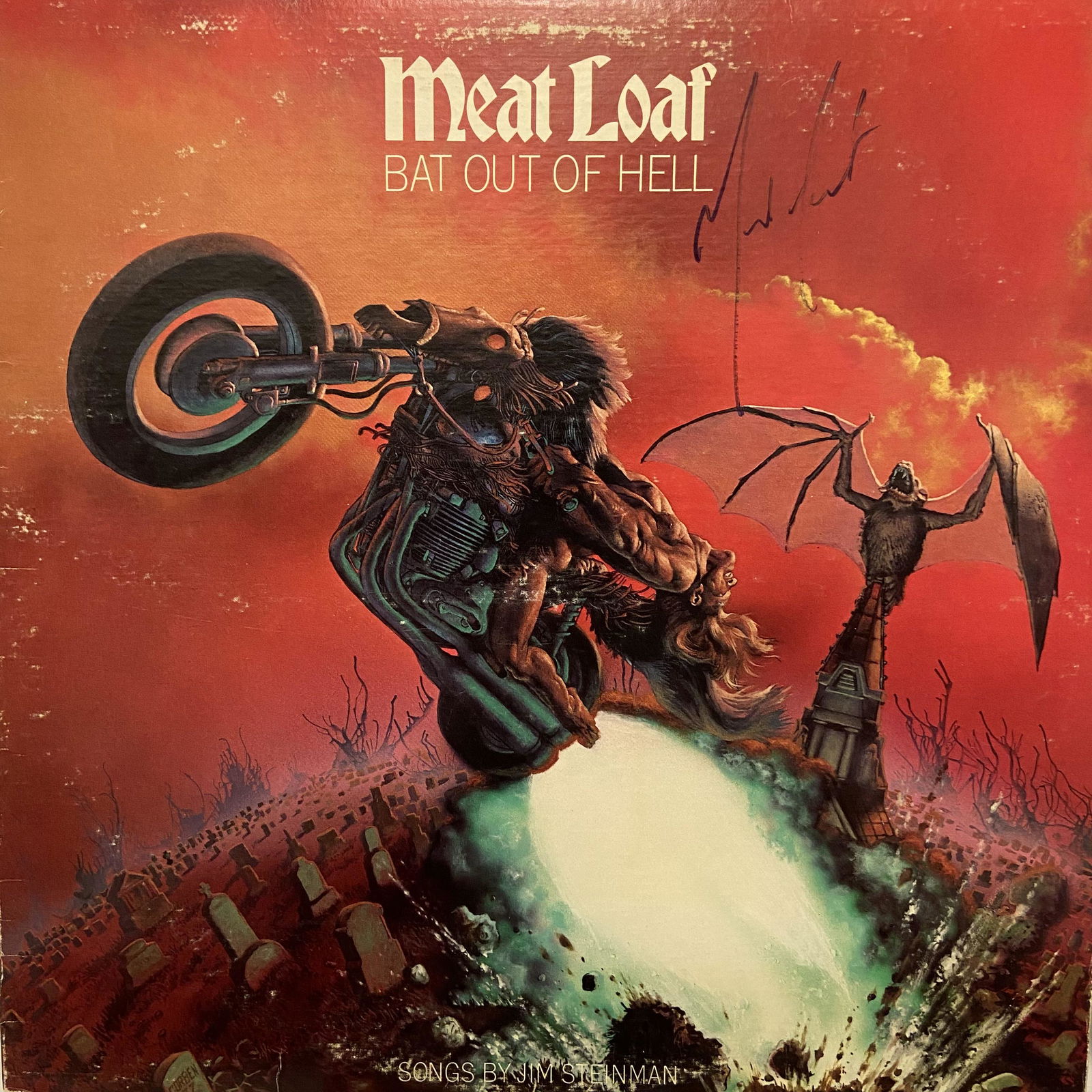 Meat Loaf Autographed Album Cover: Displays are assembled AFTER payment is received, picture is a mock up of finished product. Displays are not framed, and can be framed for a cost. Framed items will state they are framed in the name o