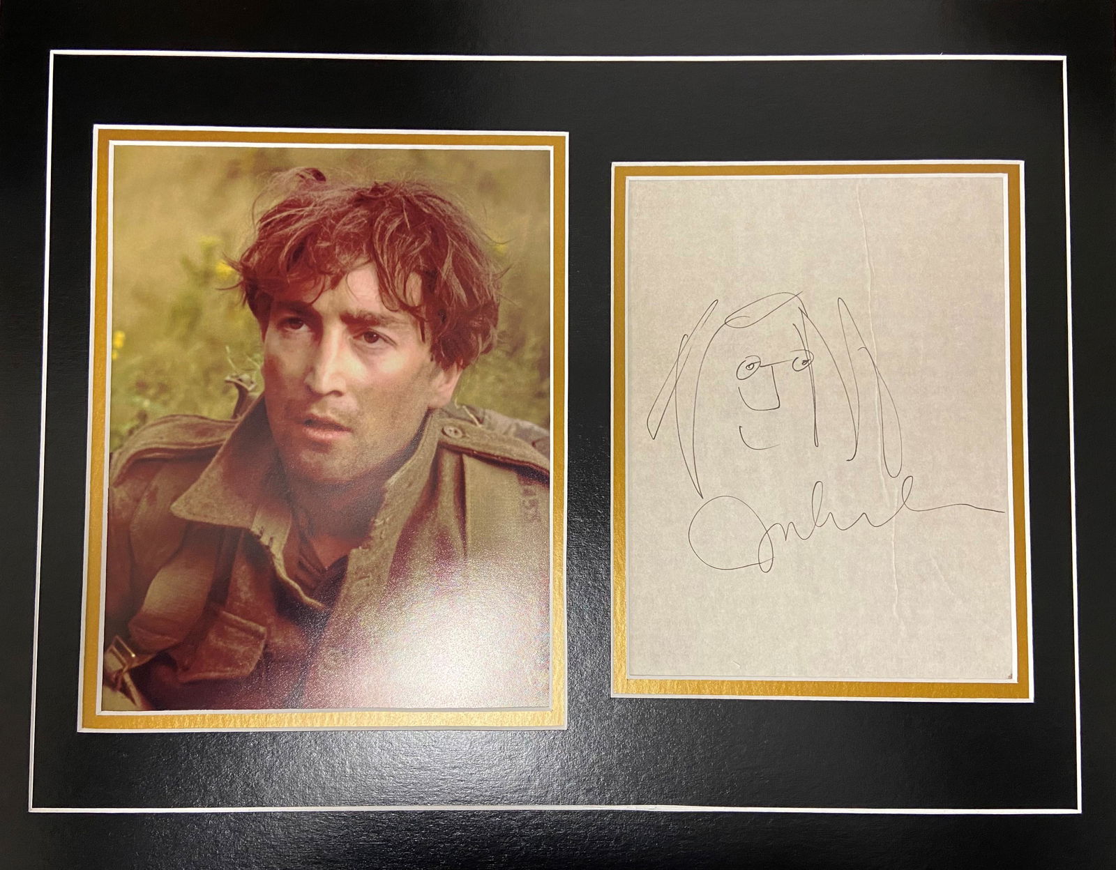 John Lennon Autograph Display (1 of 1)