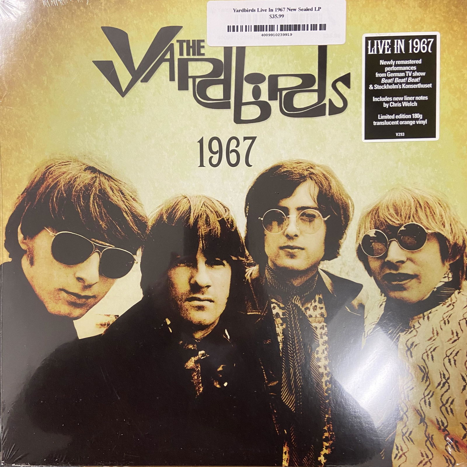 The Yardbirds Live in 1967 New Sealed Vinyl (1 of 1)