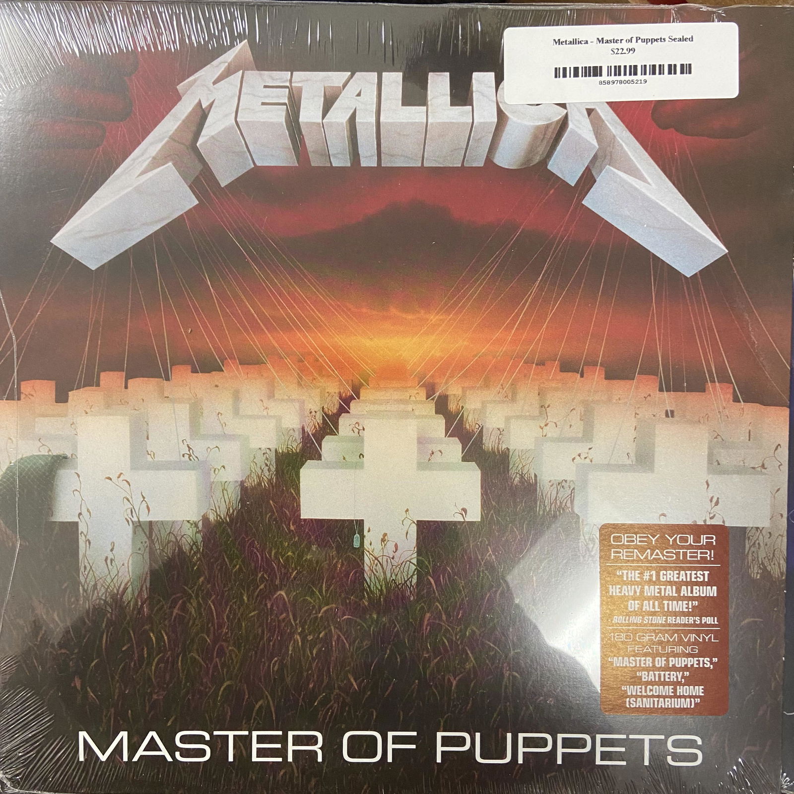 Metallica - Master of Puppets New Sealed Vinyl (1 of 1)