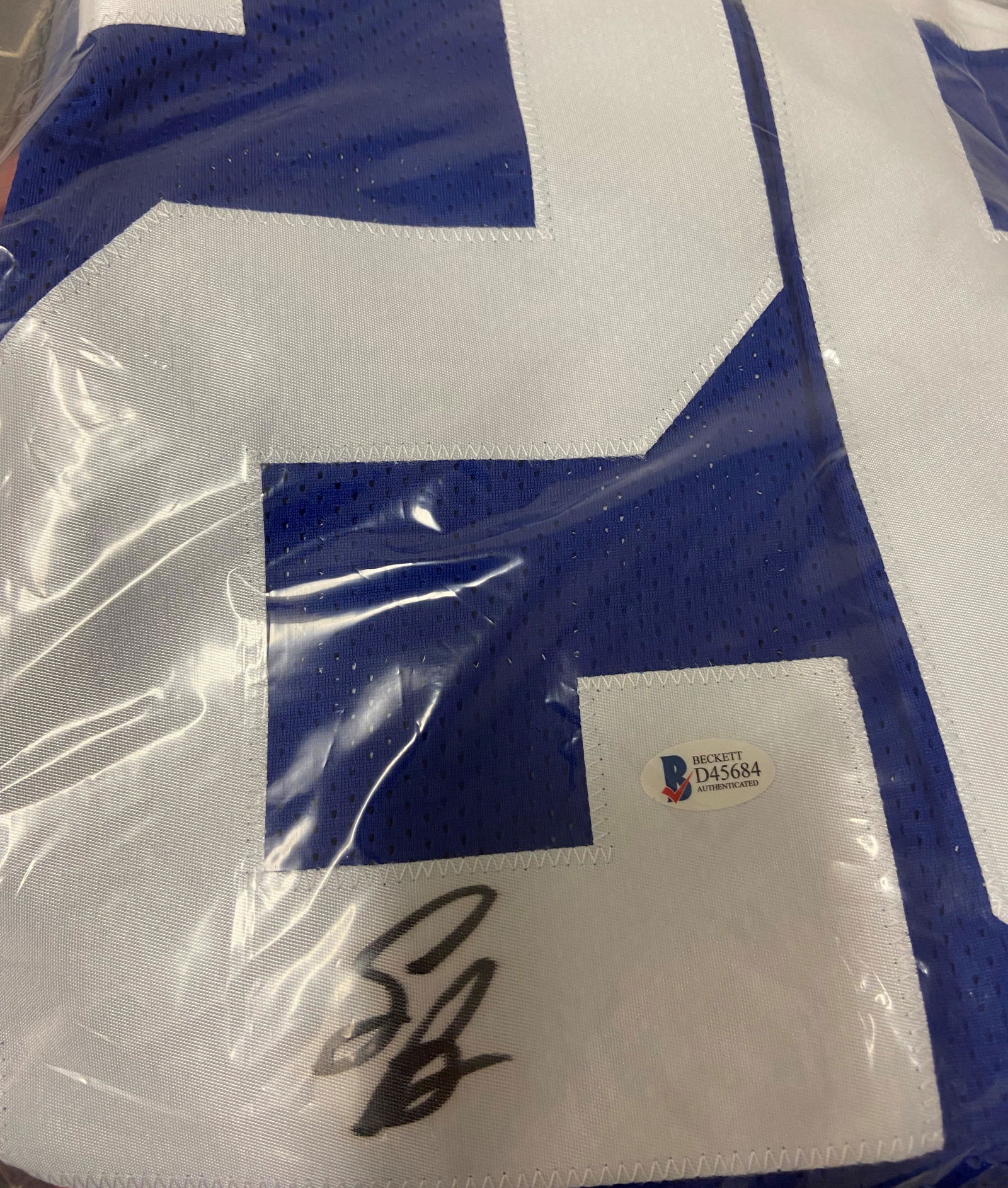 Saquon Barkley Beckett Authenticated Autographed Jersey (1 of 1)