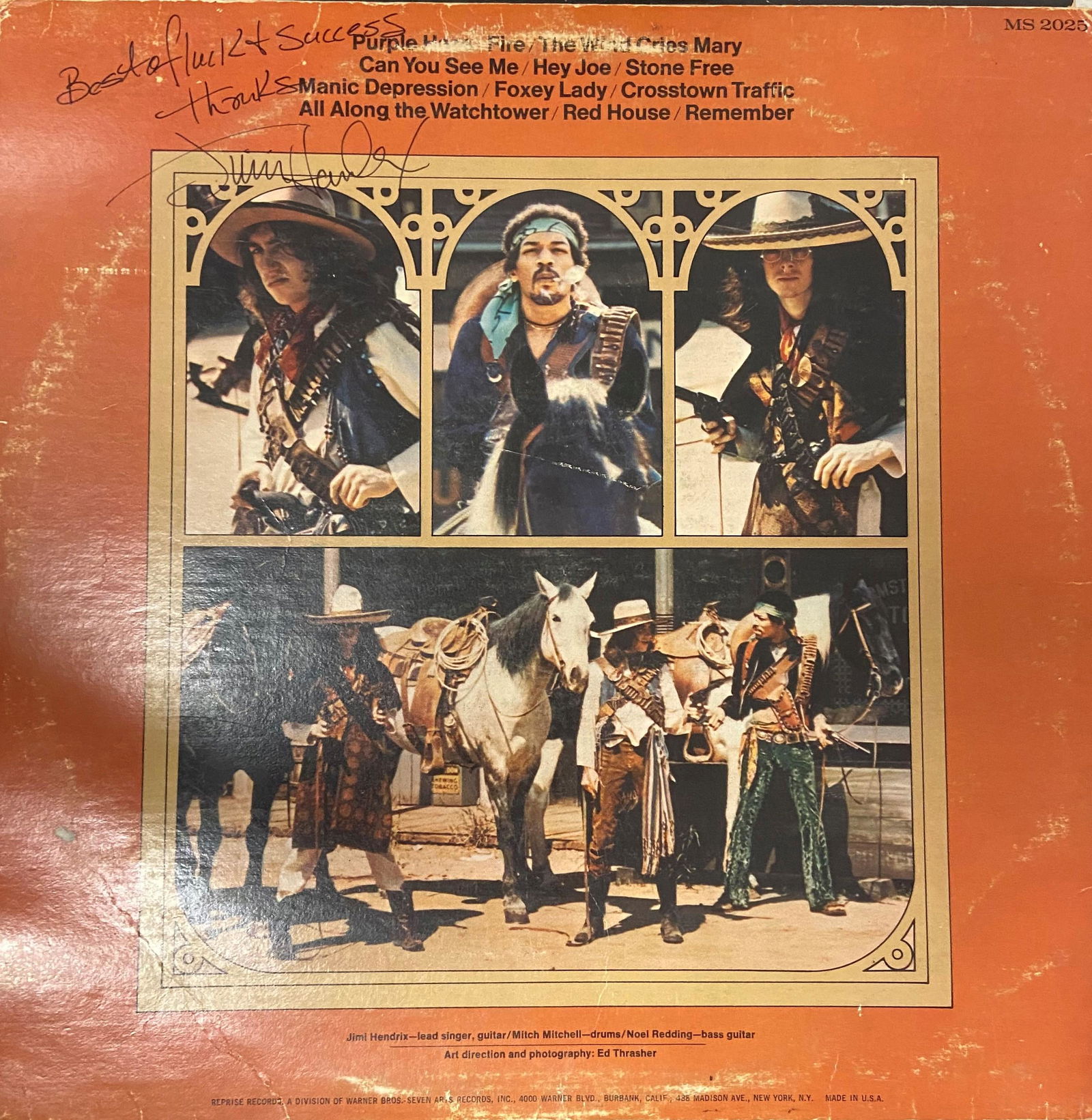 Jimi Hendrix Autographed Album Cover (1 of 1)