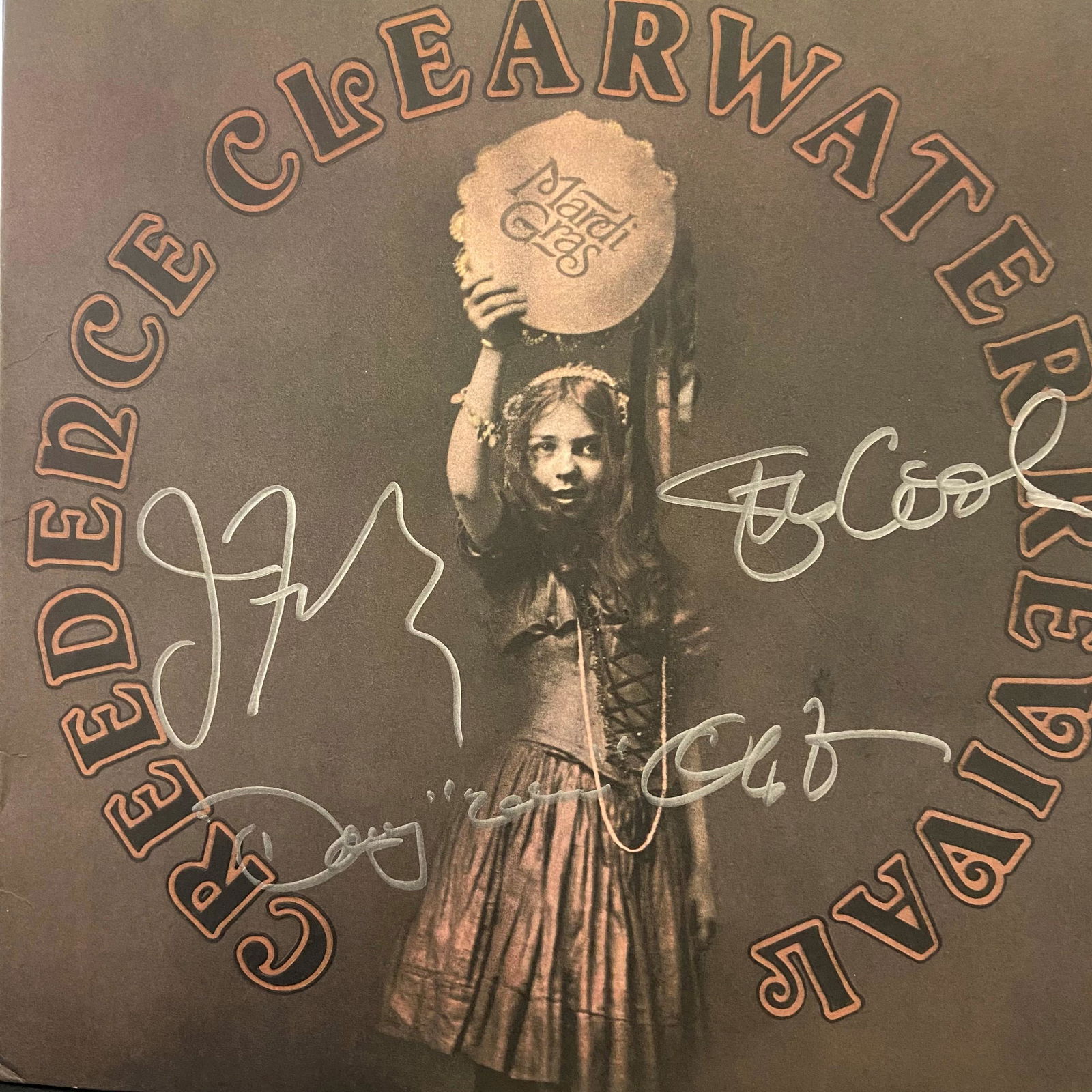 Creedence Clearwater Revival Autographed Album Cover, Signed by all (1 of 1)