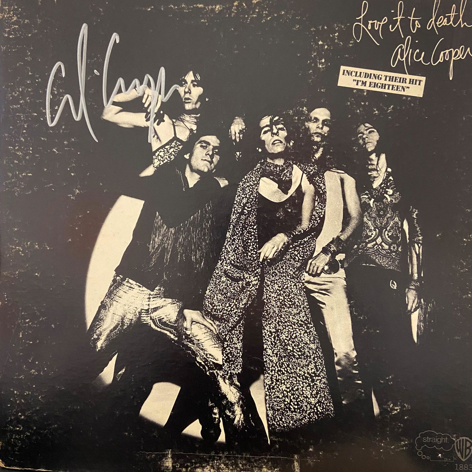 Alice Cooper Autographed Album Cover (1 of 1)