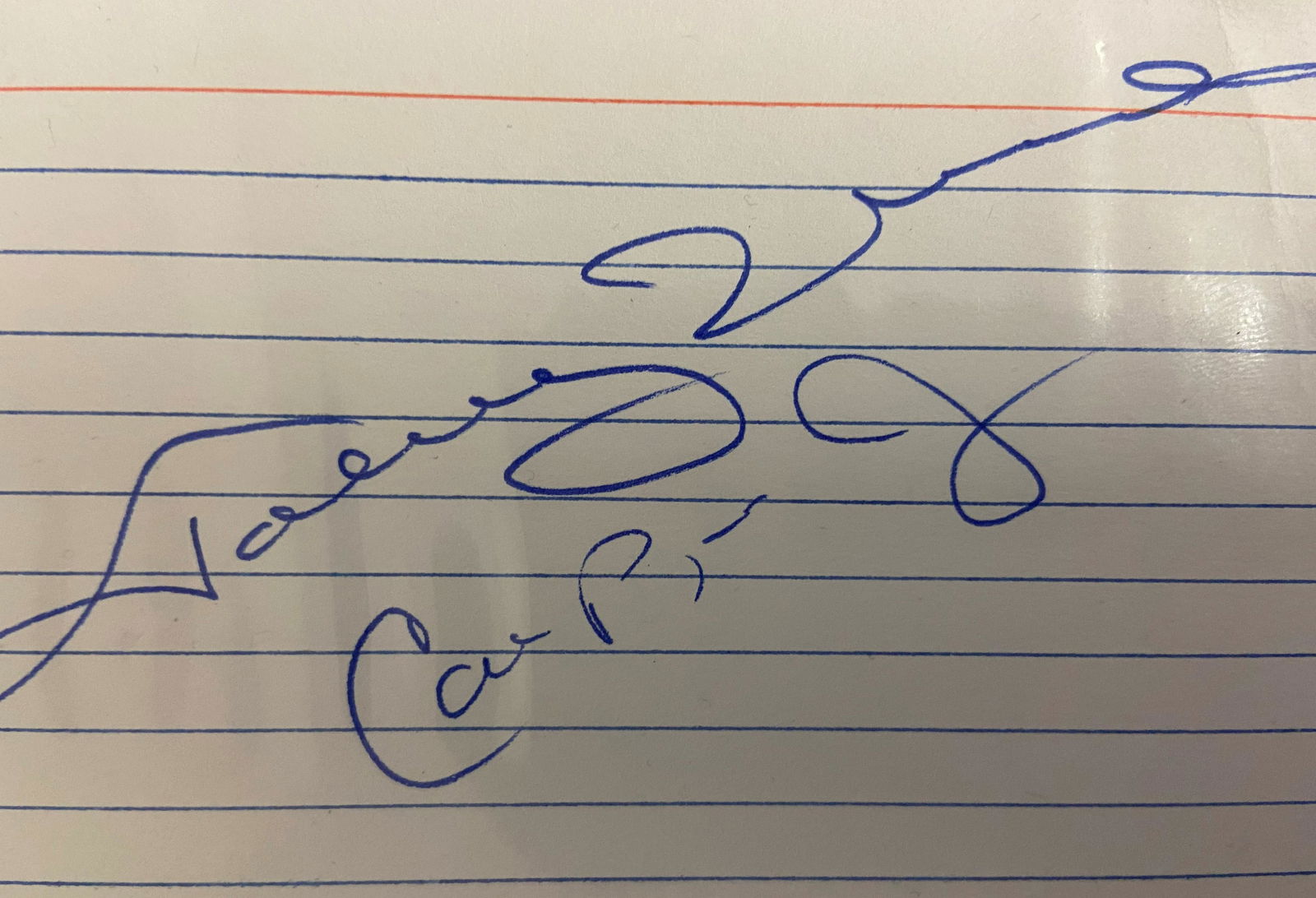 Johnny Unitas Autographed card (1 of 1)