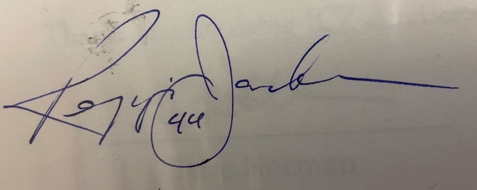 Reggie Jackson Autographed Card (1 of 1)