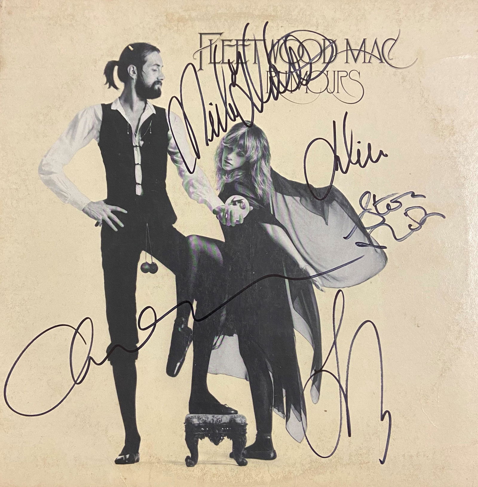 Fleetwood Mac Autographed Album Cover, Signed by all (1 of 1)