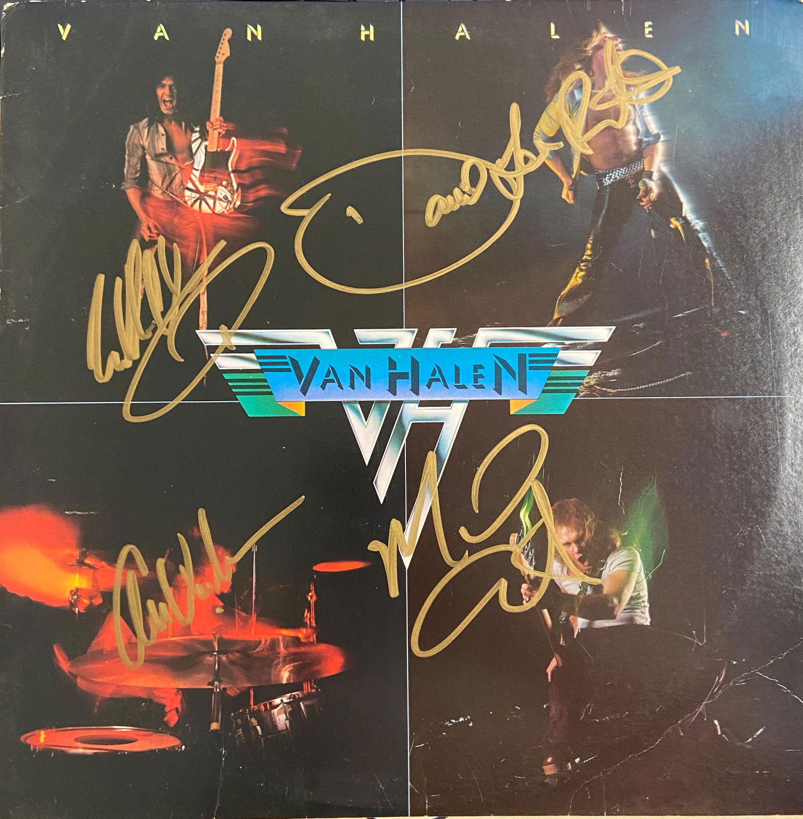 Van Halen Autographed Album Cover, Signed by all (1 of 1)