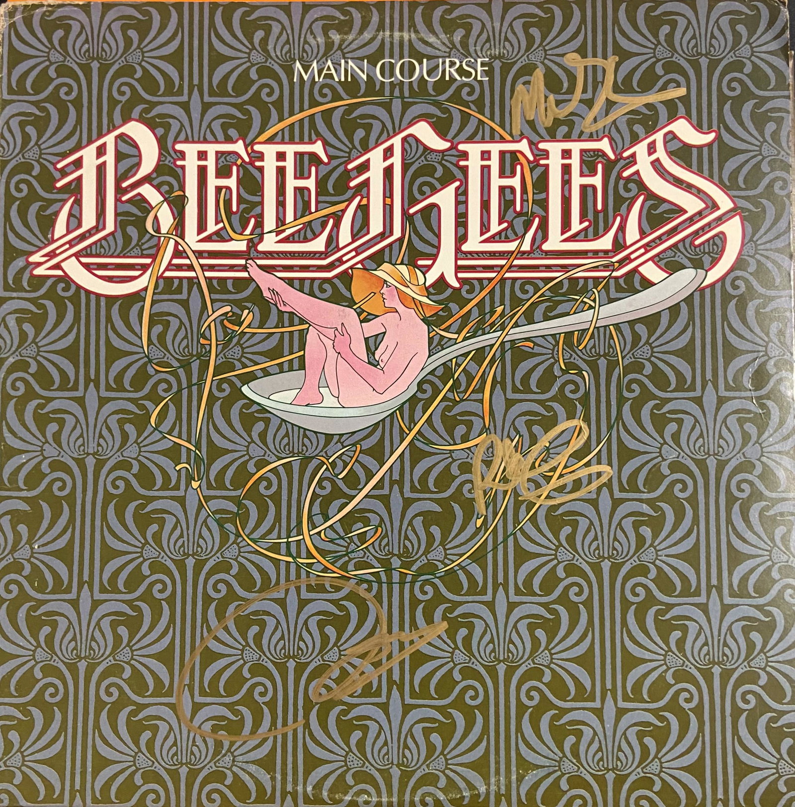BeeGees Autographed Album Cover, signed by all (1 of 1)