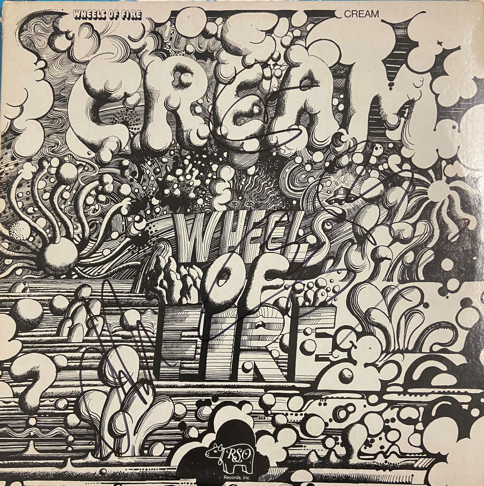 Cream Autographed Album Cover, Signed by all (1 of 1)