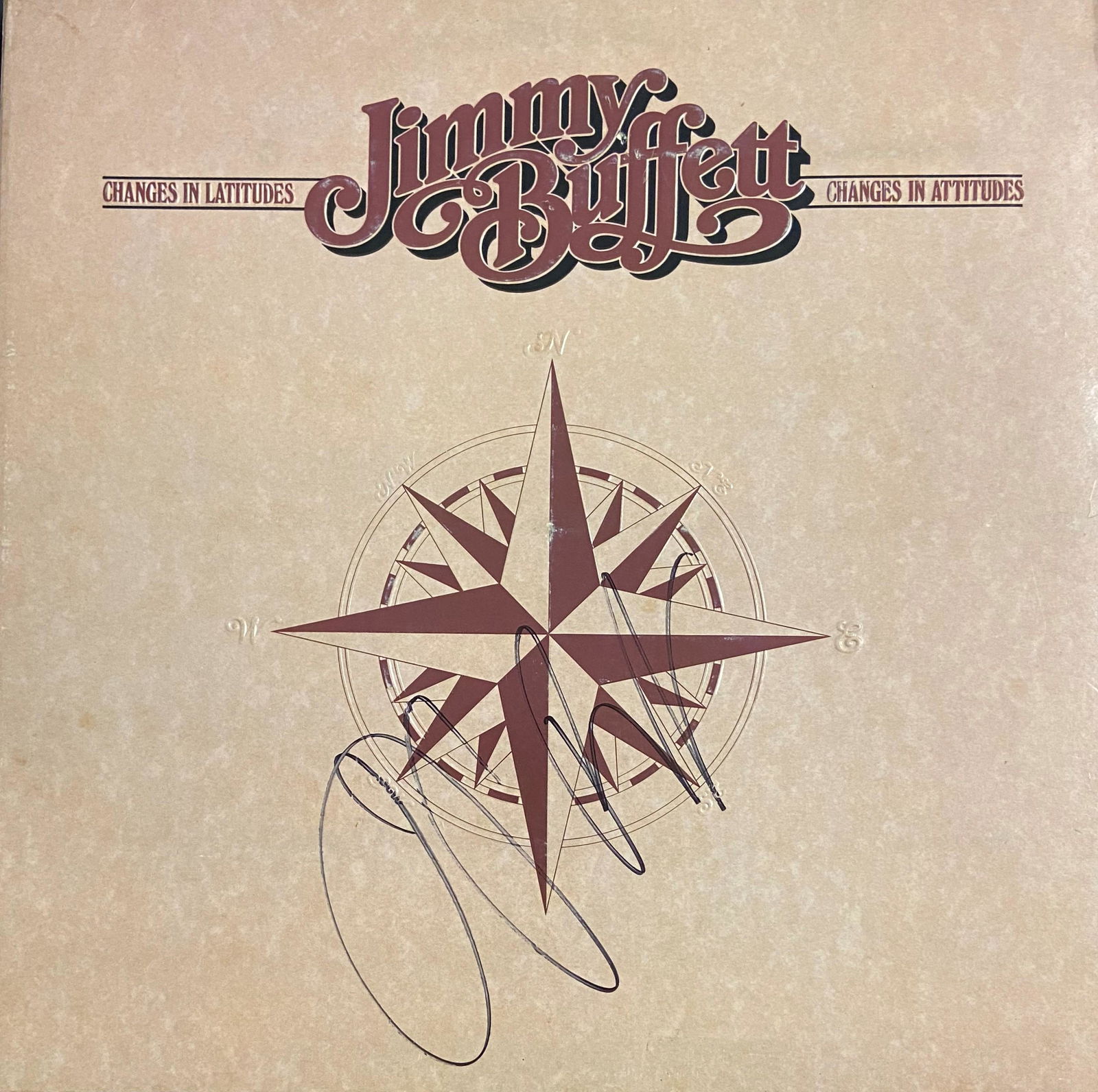 Jimmy Buffet Autographed Album Cover (1 of 1)