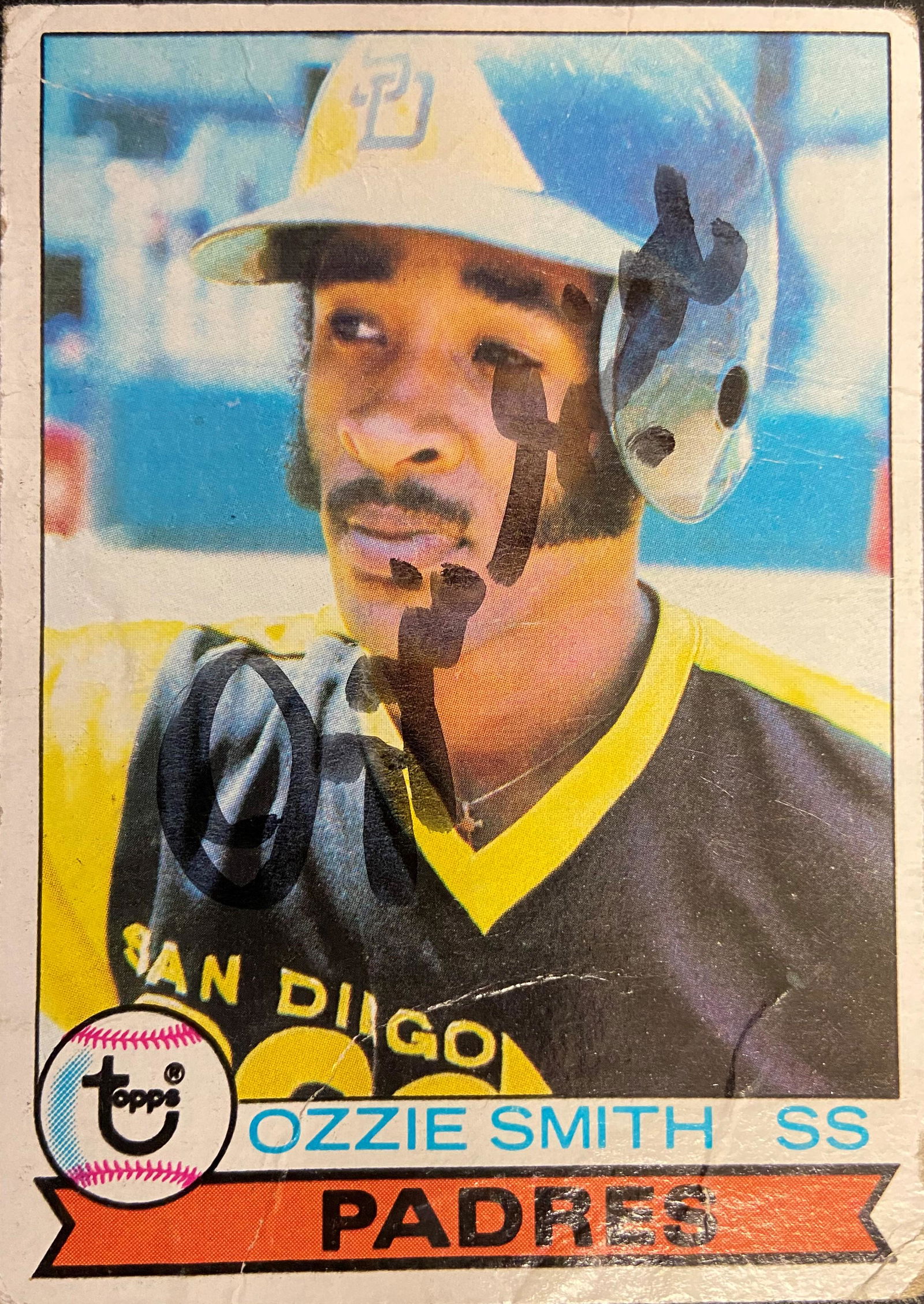 Ozzie Smith Autographed Topps Card (1 of 2)