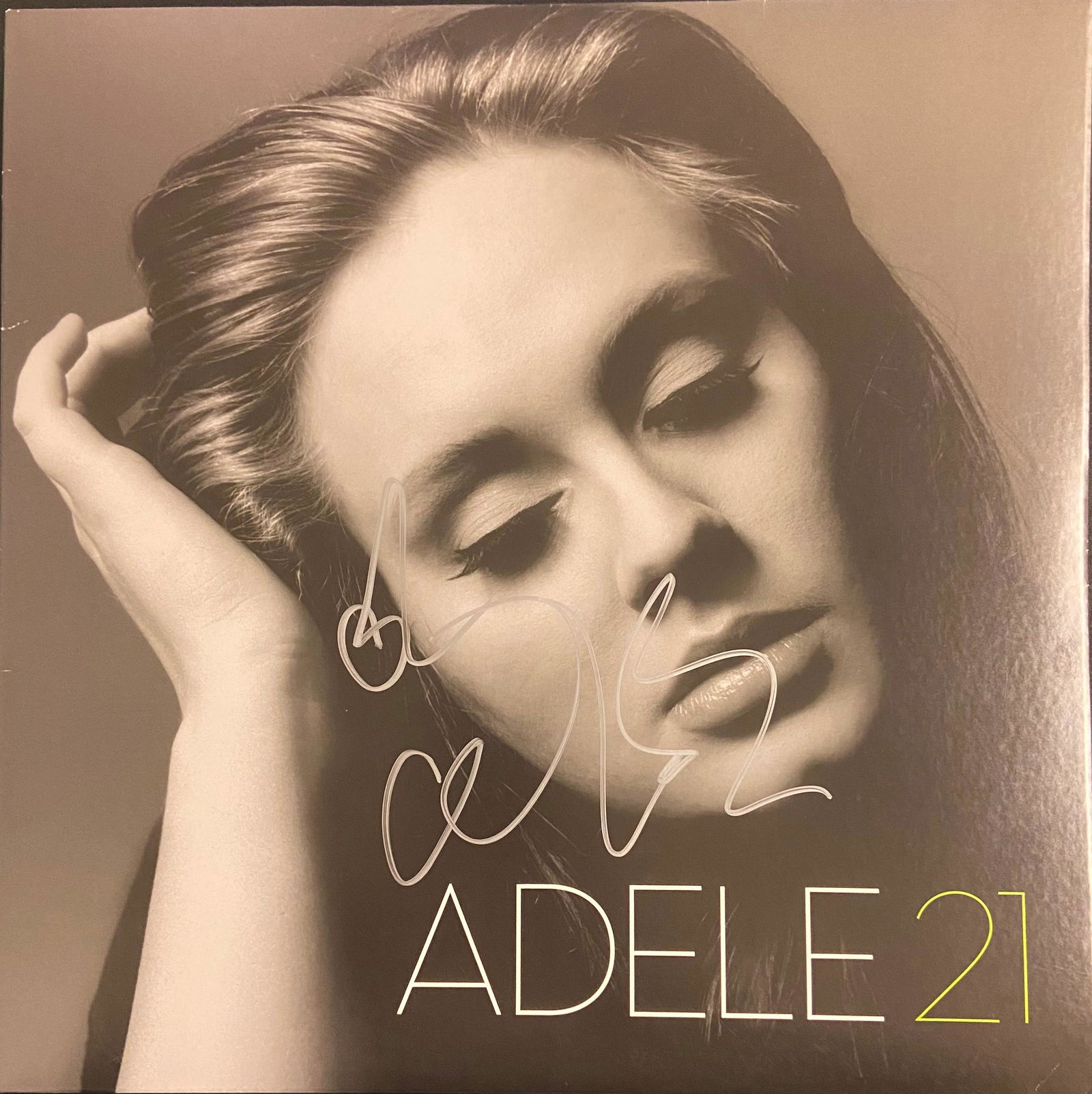 Adele Autographed Album Cover (1 of 1)