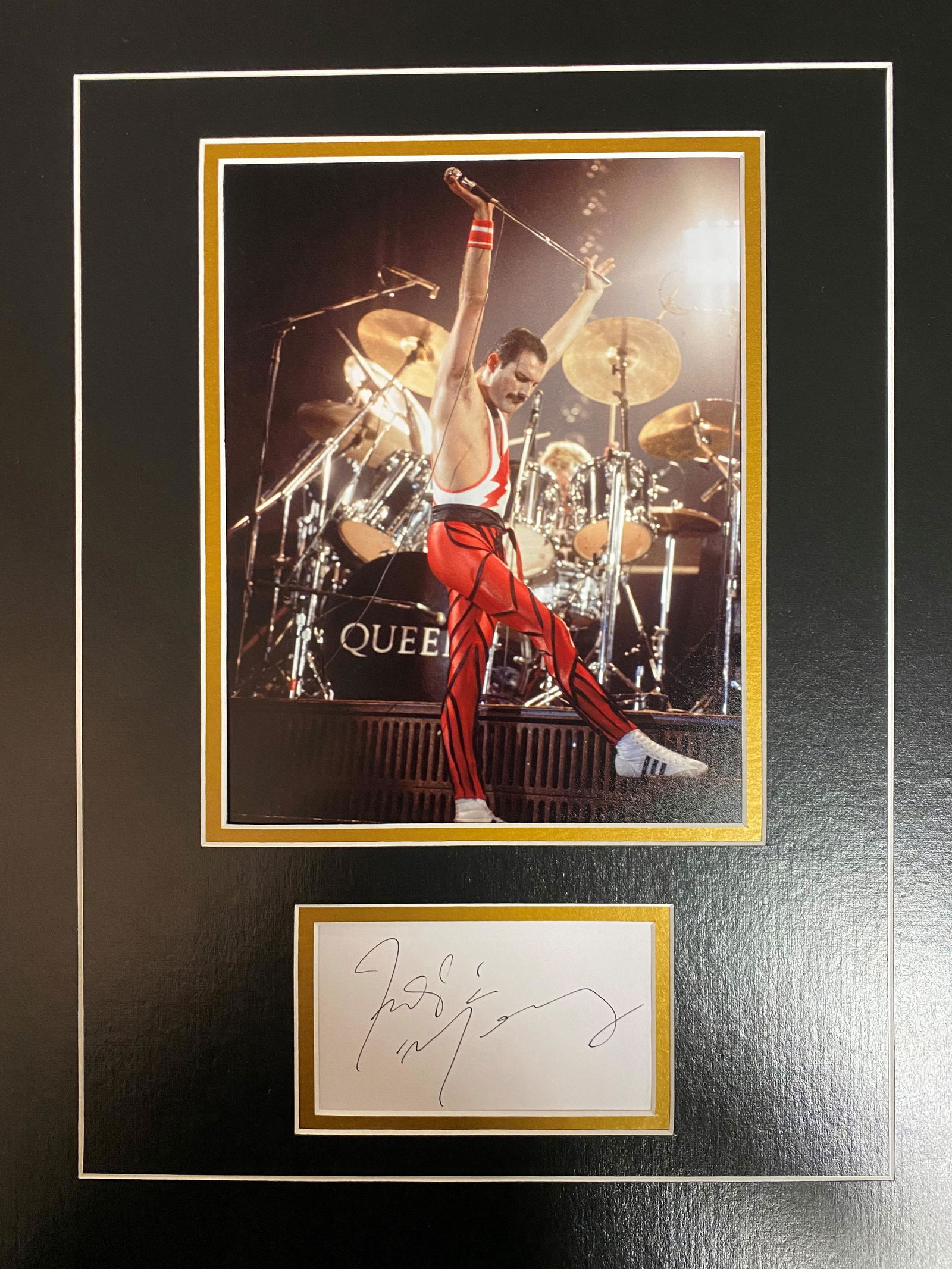 Freddie Mercury Autograph Display (1 of 1)