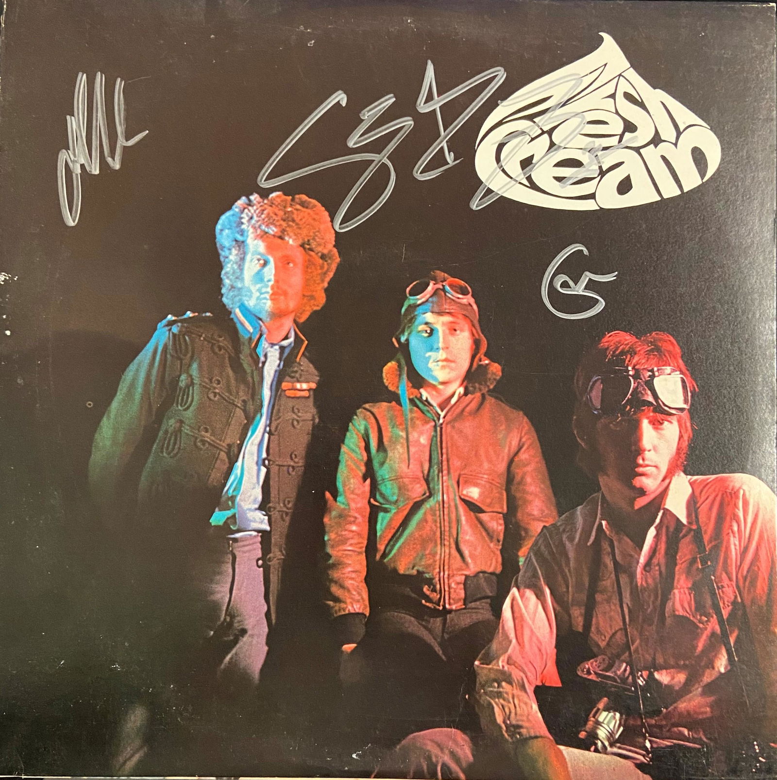 Cream Autographed Album Cover, Signed by all (1 of 1)