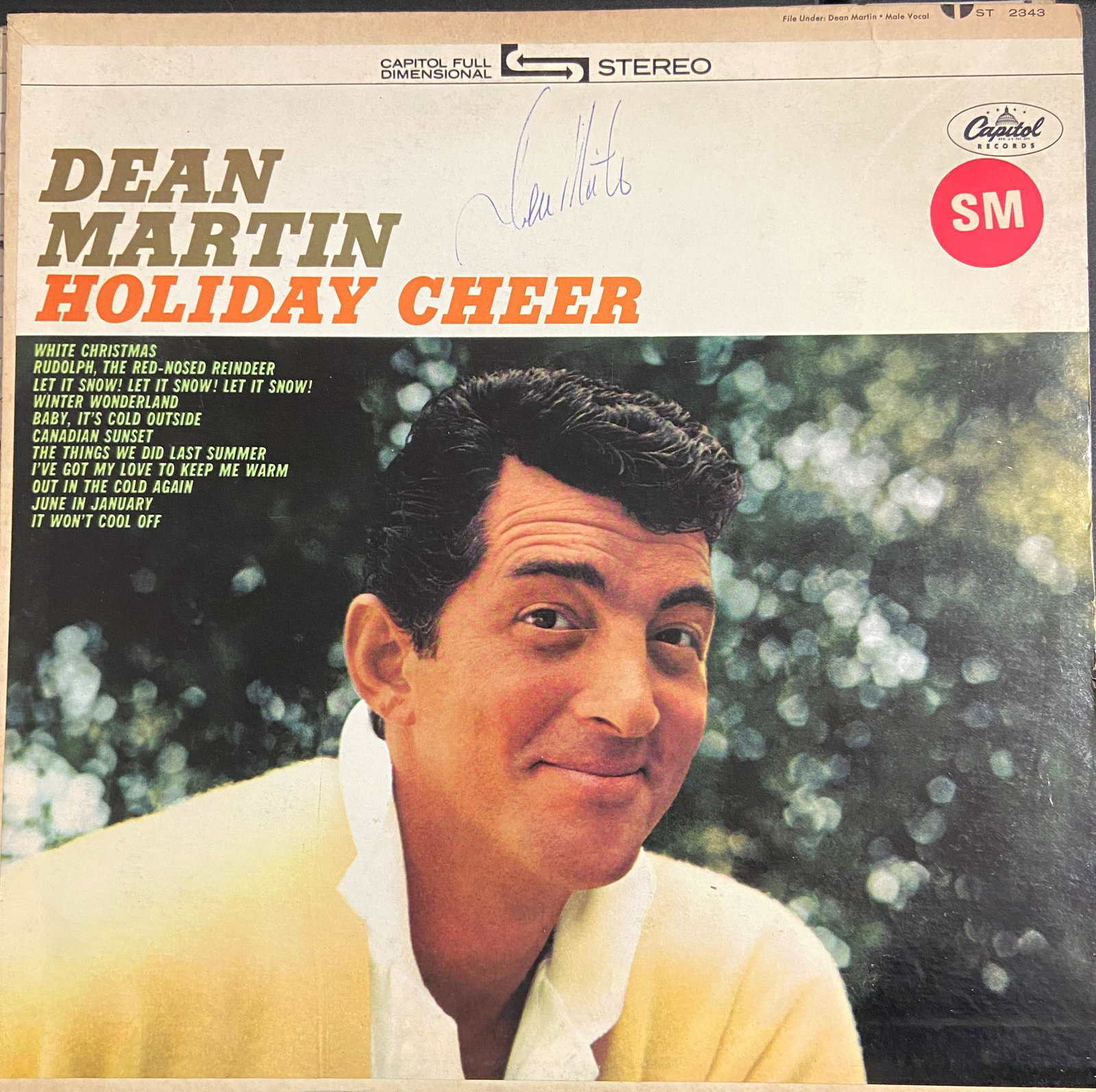 Dean Martin Autographed Album Cover (1 of 1)