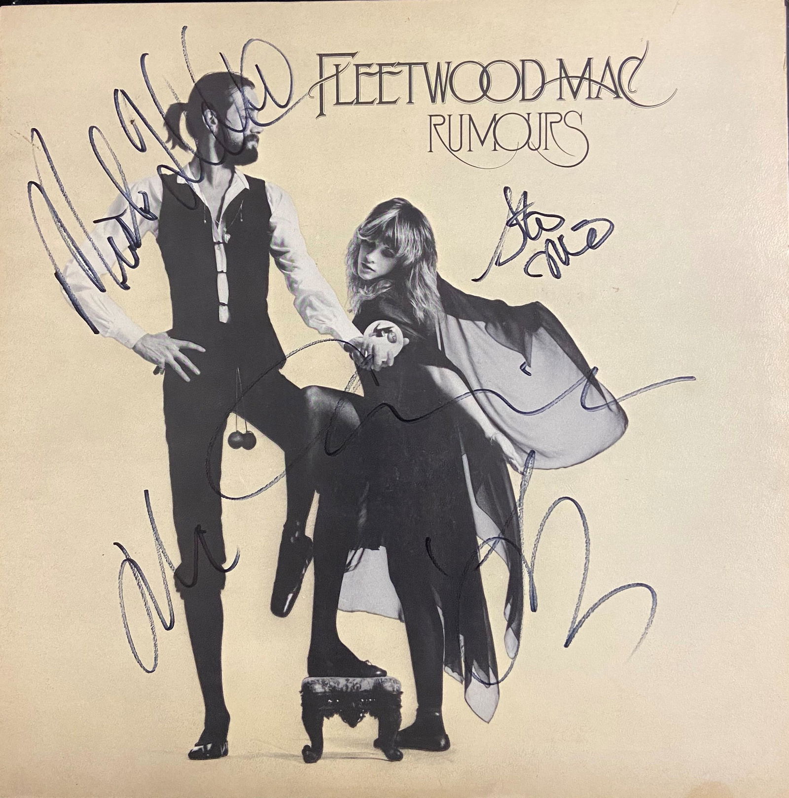 Fleetwood Mac Autographed Album Cover, signed by all (1 of 1)