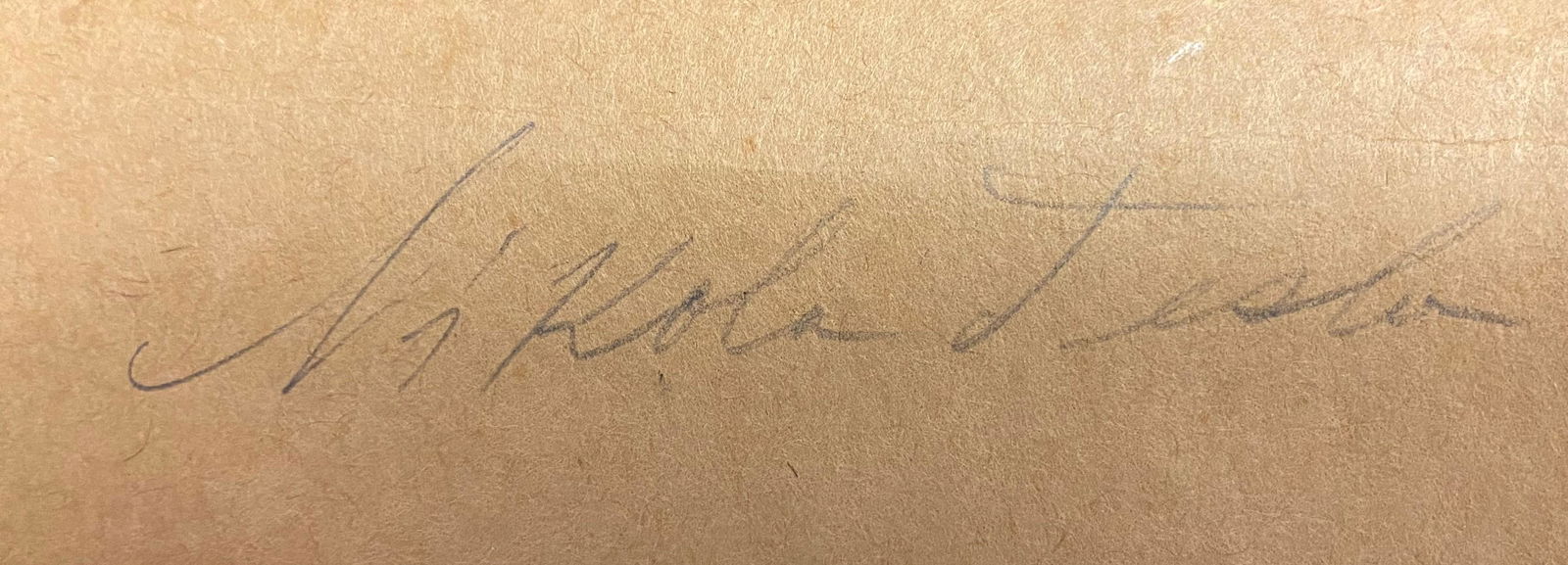 Nikola Tesla Cut Autograph (1 of 1)