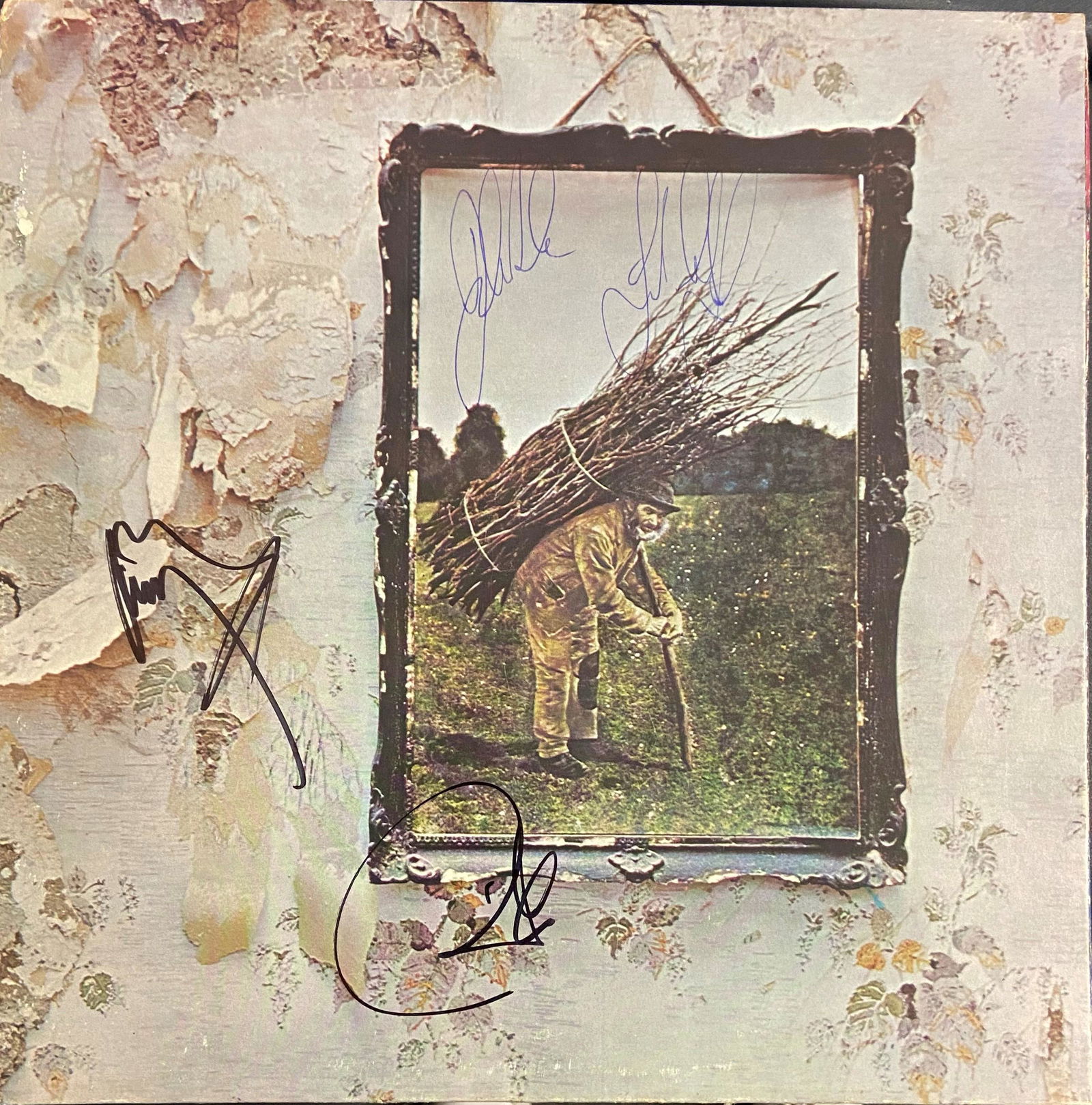 Led Zeppelin Autographed Album Cover, Signed by all (1 of 1)