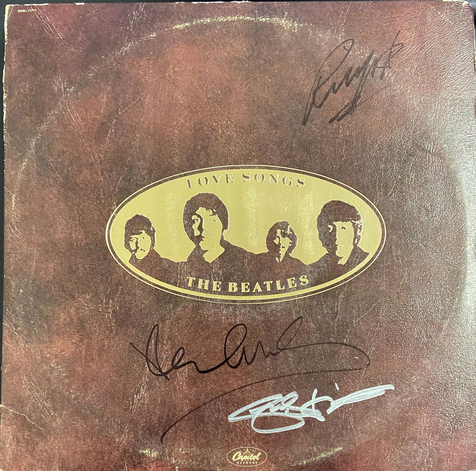 The Beatles Autographed Album Cover, Paul, George, Ringo (1 of 1)