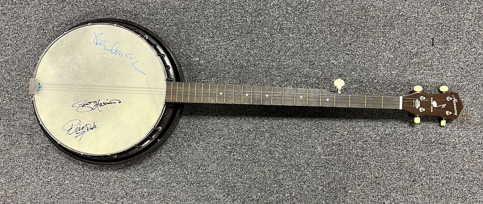 The Beatles Autographed Banjo, signed by all 4 (1 of 1)