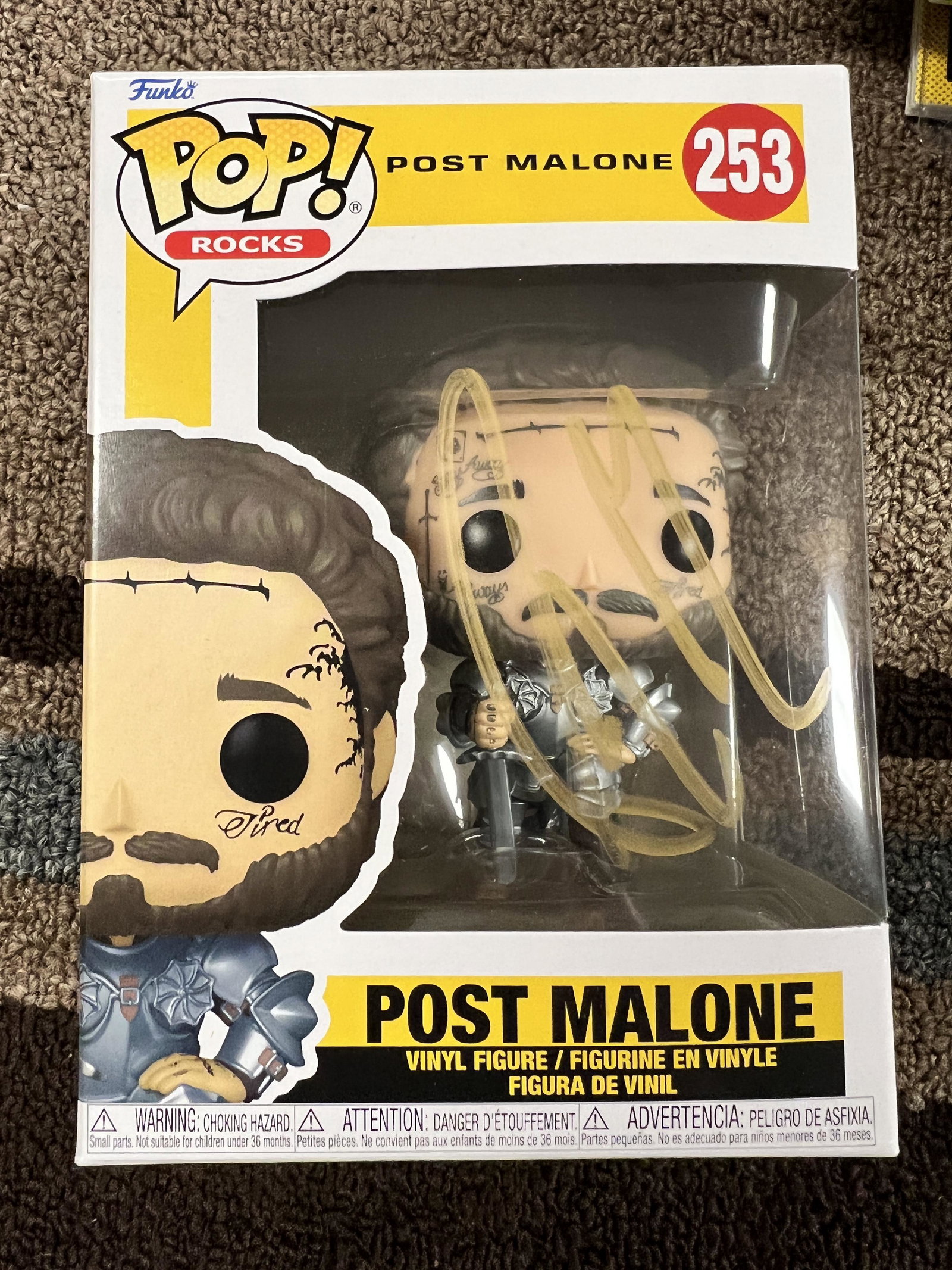 Post Malone Autographed Funko Pop (1 of 1)