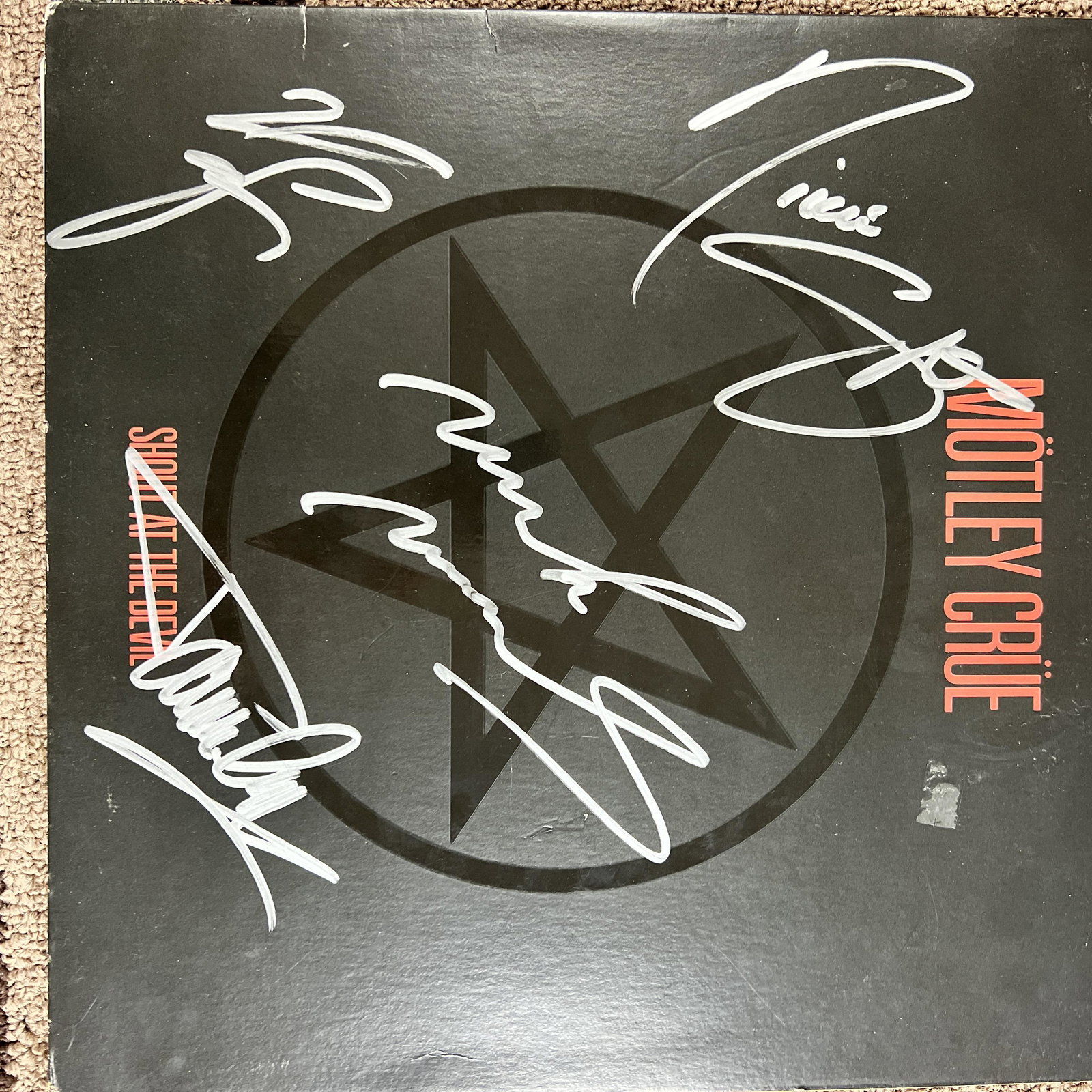 Motley Crue Autographed Album All 4 (1 of 1)