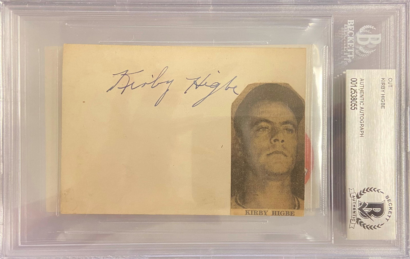 Kirby Higbe Beckett Slabbed Cut Autograph (1 of 1)