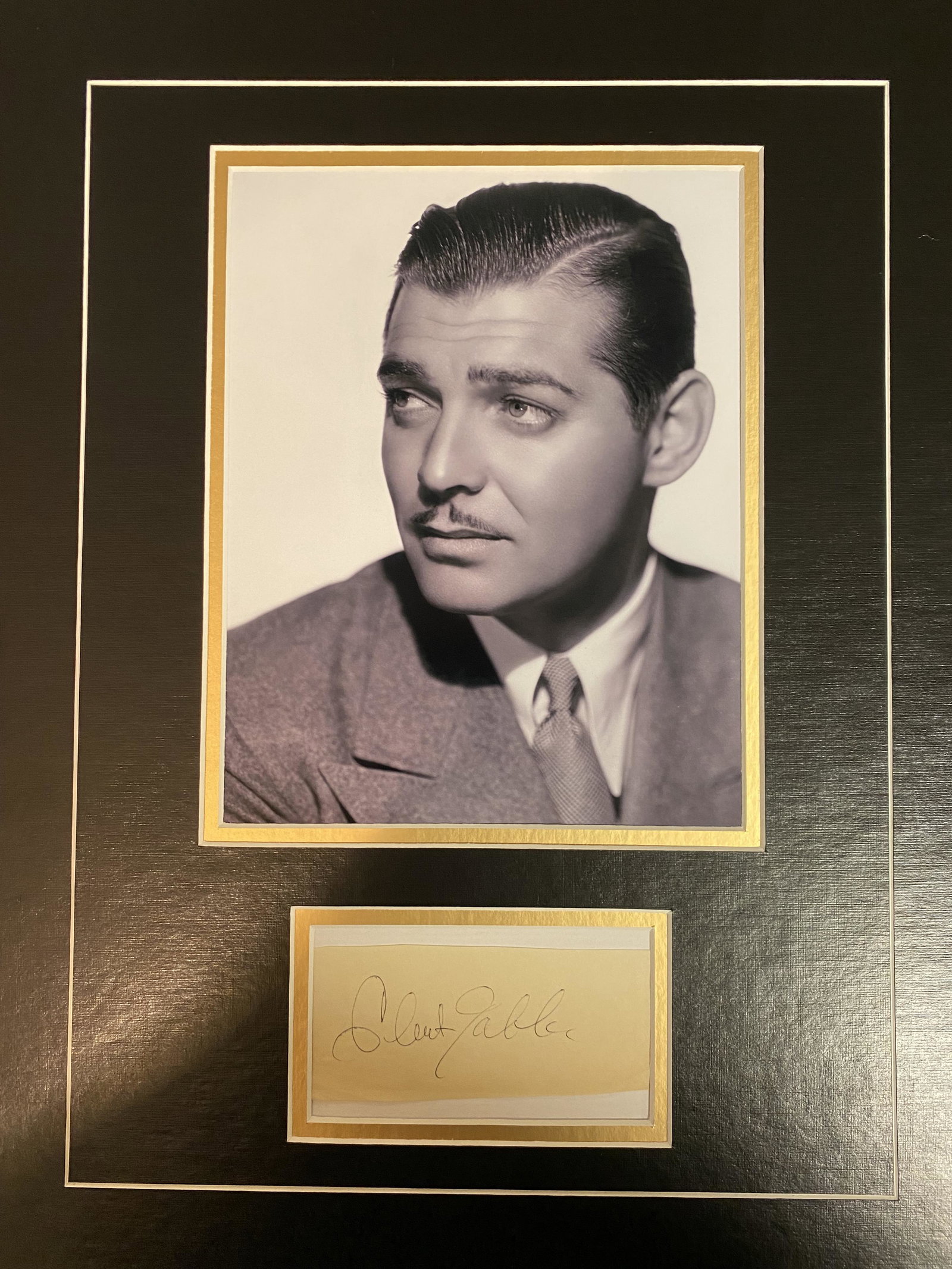 Clark Gable Autograph Display (1 of 1)