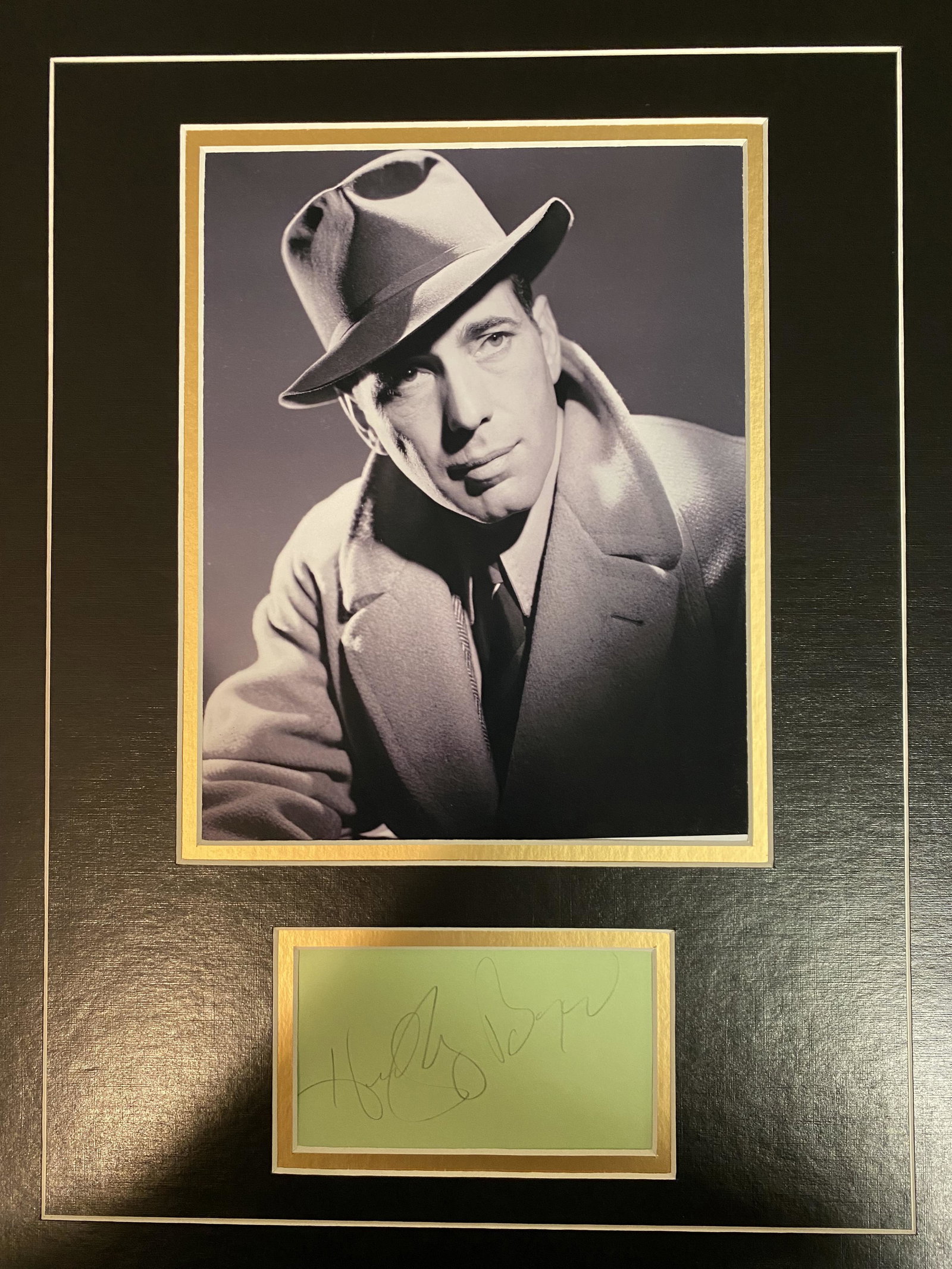 Humphrey Bogart Autograph Display (1 of 1)