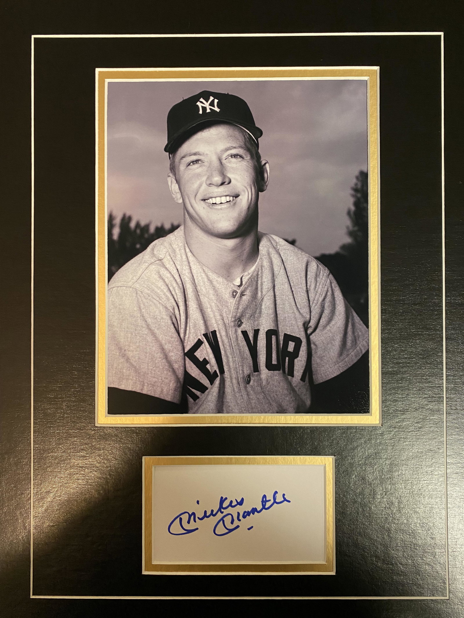 Mickey Mantle Autograph Display (1 of 1)