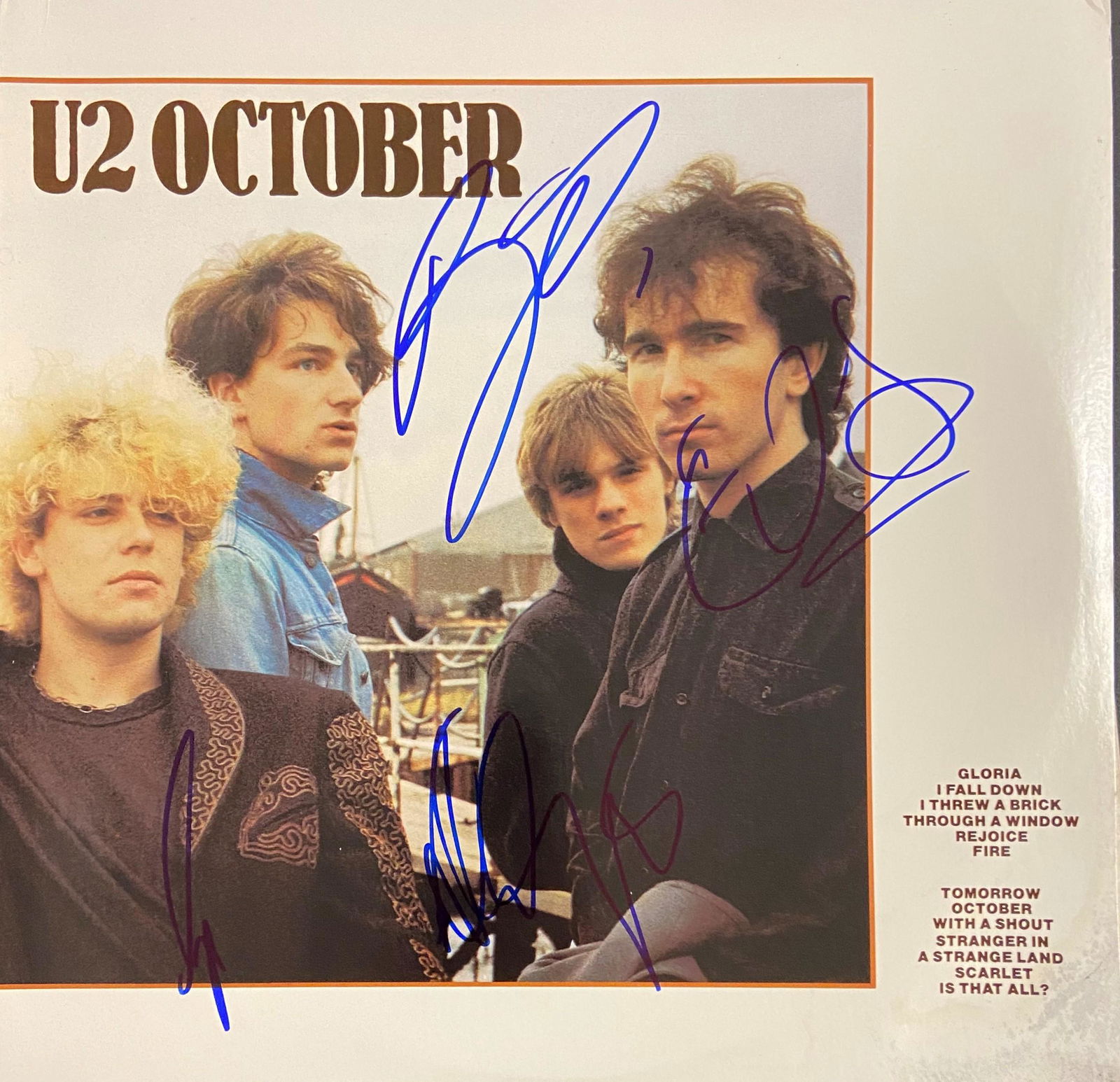 U2 Autographed Album Cover (1 of 1)