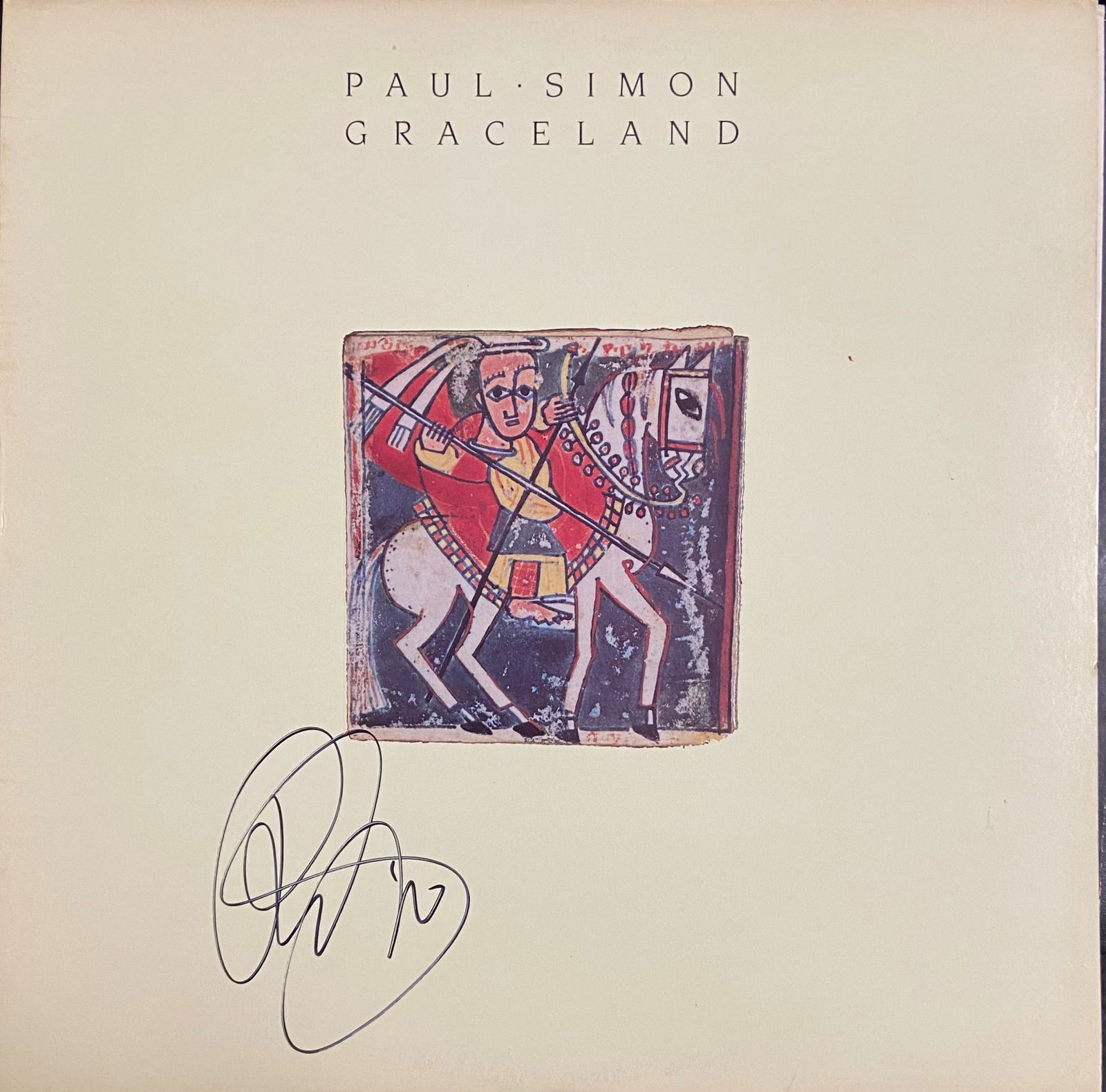 Paul Simon Autographed Album Cover (1 of 1)